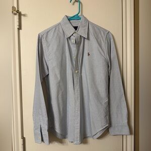 Ralph Lauren Women’s Stretch Striped Oxford Shirt